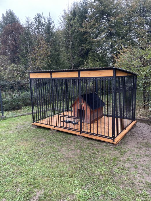 Starannie wykonany mocny kojec boks klatka zagroda dla psa.BUDA