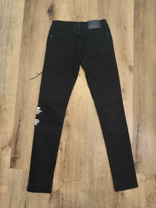 Spodnie DropDead Czarne Dżinsowe Jeansowe Długie Rurki W26