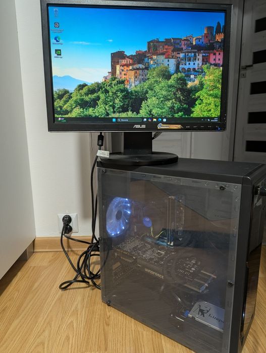 (Zestaw) Komputer do Gier RGB + Monitor 75Hz/i5-3,3GHz/GTX970/16GB RAM