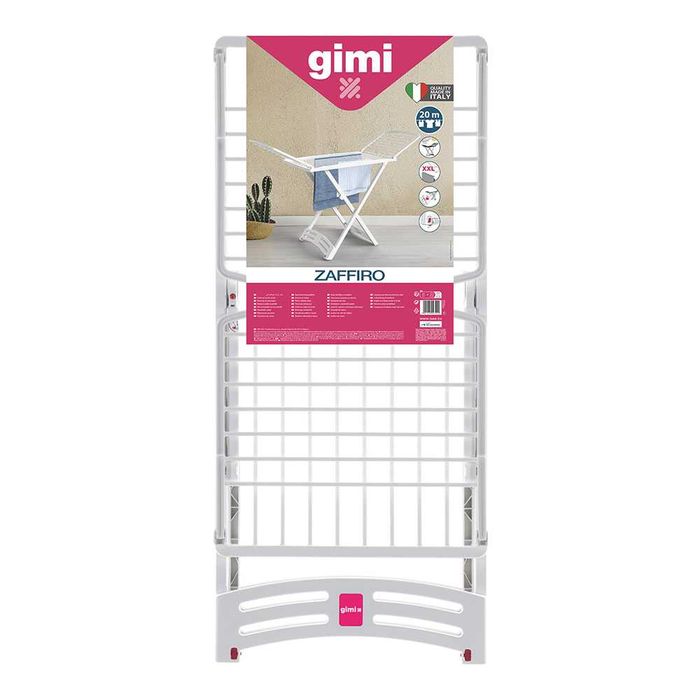 Estendal Premium GIMI Zaffiro x Legs em Resina Branca 20m para Roupa