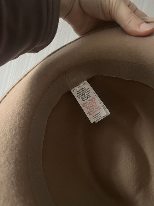 Капелюх шляпа бежева