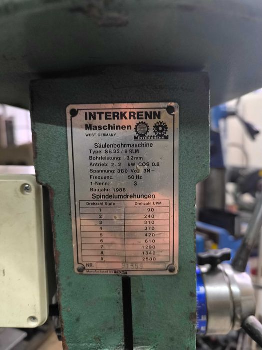 Engenho de furar - Coluna alta