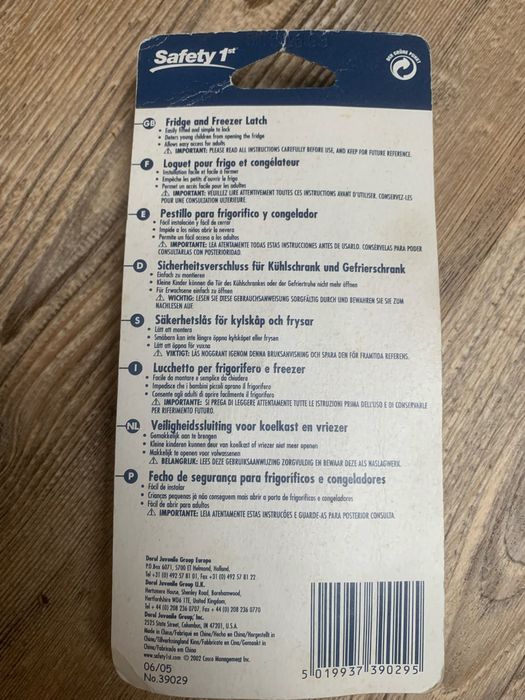 Fecho de segurança para frigorificos safety 1