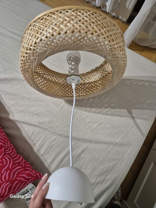 Lampa wisząca pojedyncza boho