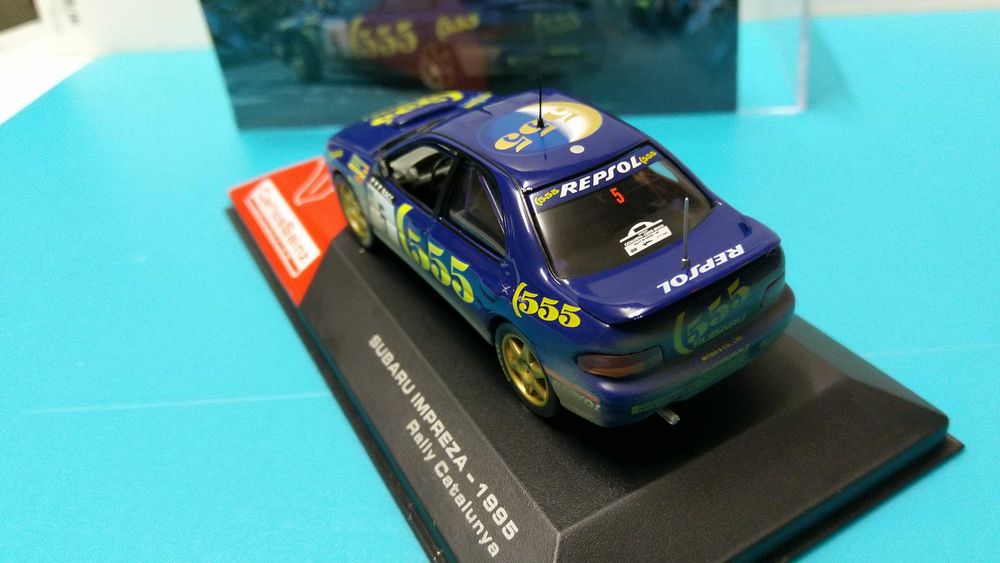 Subaru Impreza 555 #5 C. Sainz - Rali Catalunha 1995: Miniat esc 1/43