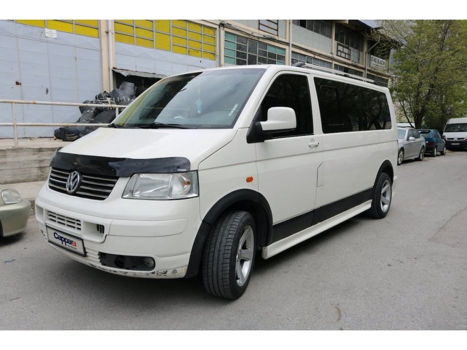 Volkswagen T5 Caravelle 2004-2010 рр. Дефлектор капоту (EuroCap)
