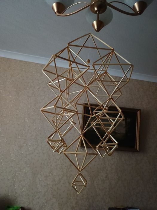 Різдвяний павук з соломи