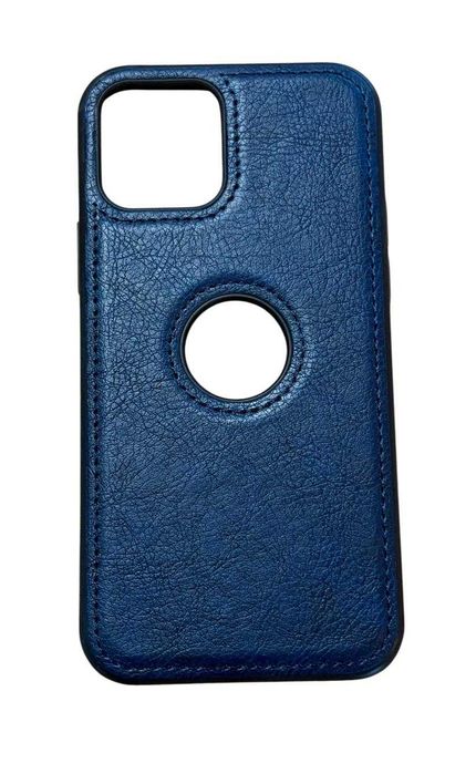 Iphone 12/12 PRO Etui Case Obudowa a'la skórzane Granatowe kod 2201