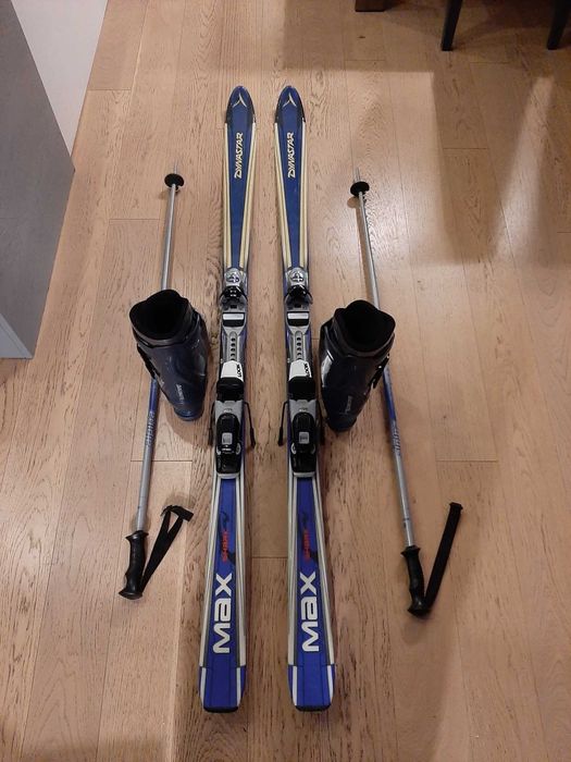 Narty 170 cm Dynastar Max Shark + buty Dolomite rozmiar 38/39 + Kijki