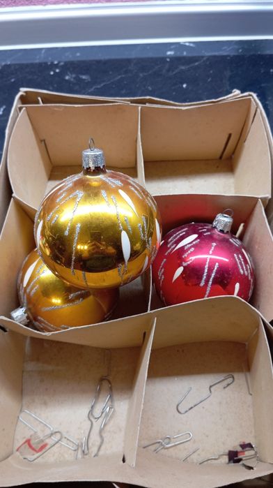 Bombki choinkowe z PRL-u