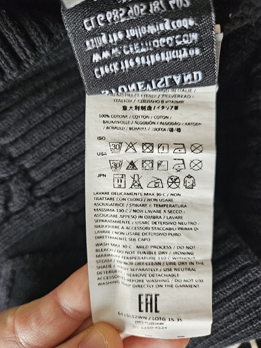 Gruby sweter stone island 100% bawełna