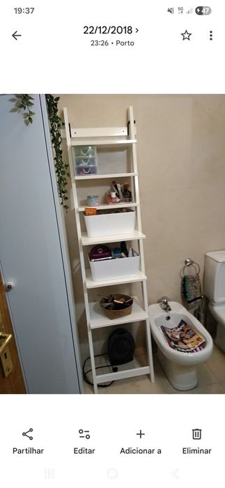 Estante retro branca ikea