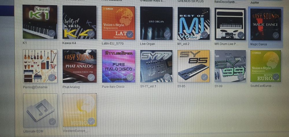 Yamaha Genos-2, SX900-920, 700-720, 970-770. Zamiana