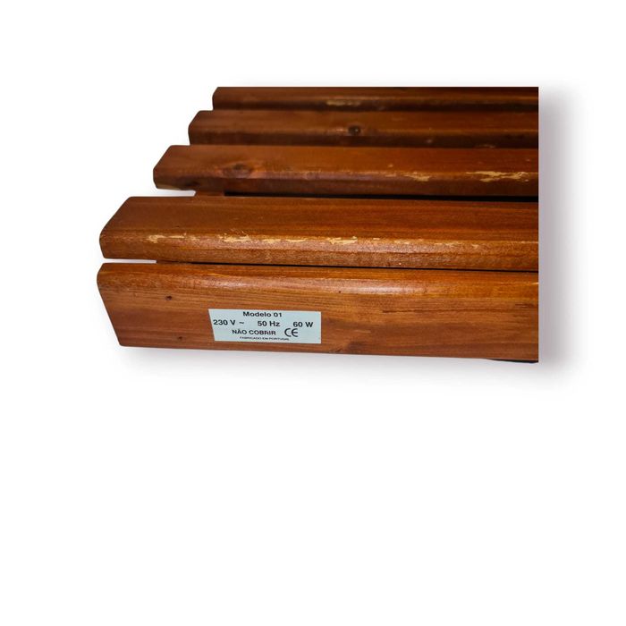Aquecedor Pés Elétrico Madeira (Fabricado em Portugal)