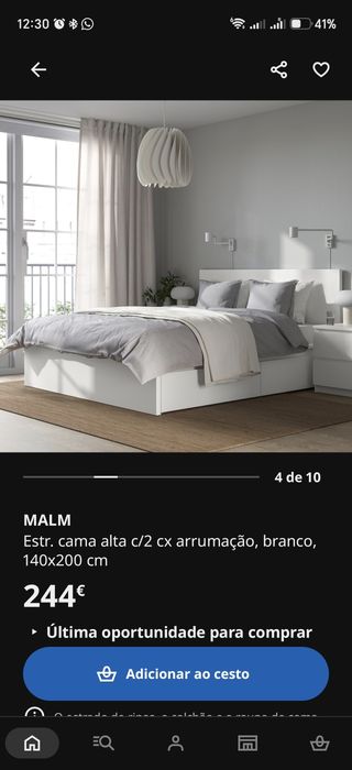 Cama King size com 4 gavetões largos