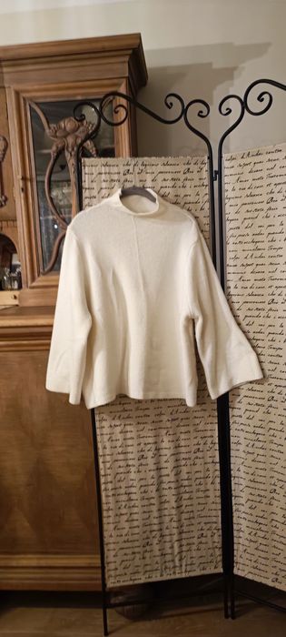 Mex x  38 sweterek damski ecru rękaw 3/4