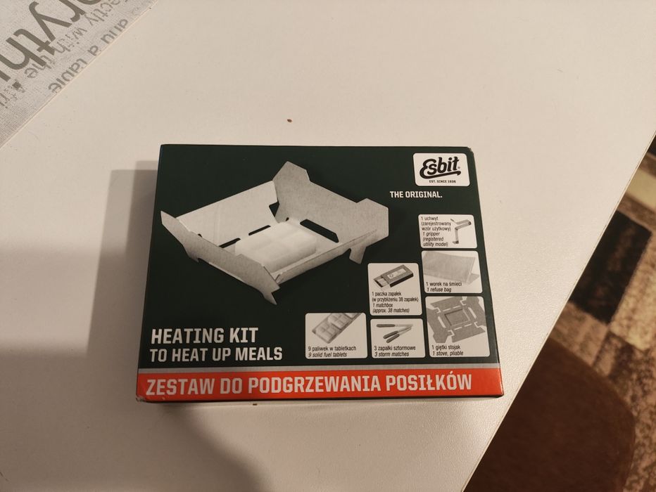 Zestaw do podgrzewania esbit kuchenka