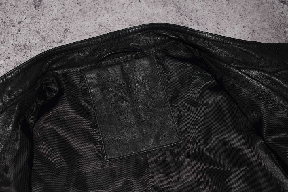 Selected Homme Diesel Leather Bomber (Мужская Кожаная Куртка Бомбер )