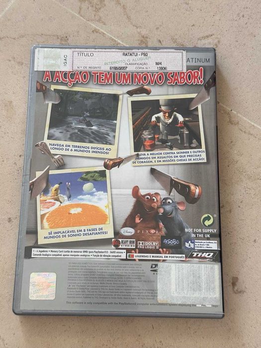 Jogo Ratatouille – PlayStation 2 (PS2) | Platinum | Português