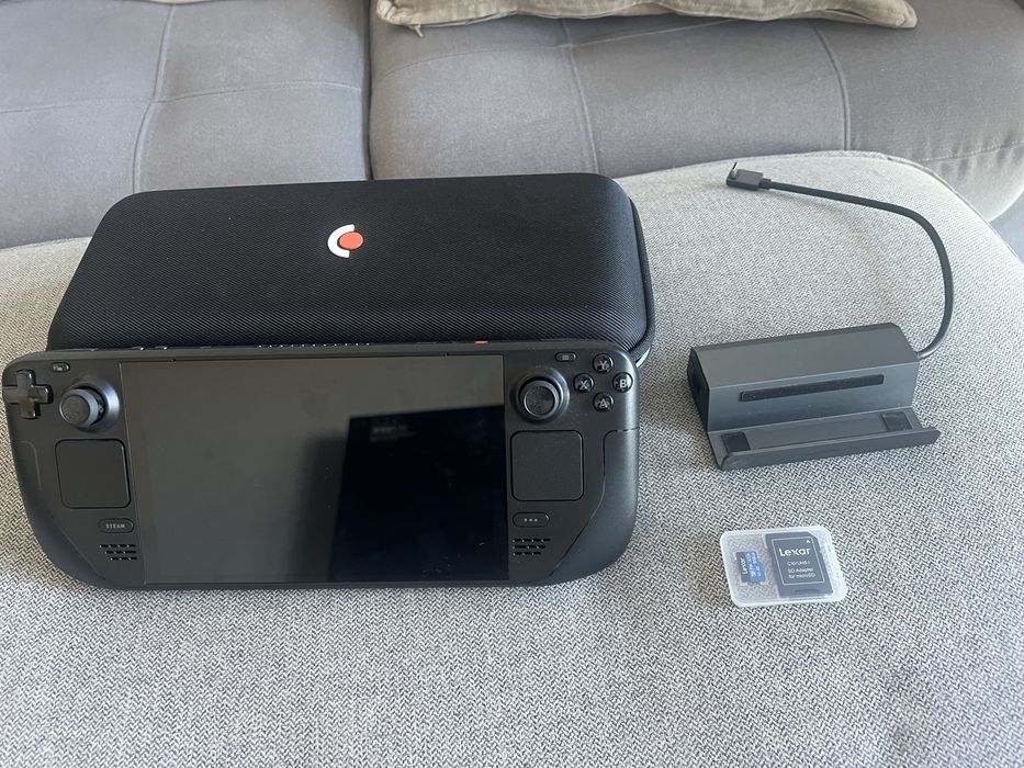 Steam Deck 512 GB OLED,cartao ssd , bolsa , suporte jsaux