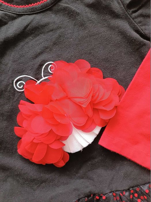 Sukienka dla dziewczynki długi rękaw używana, rozmiar 98