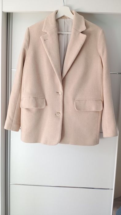 Wełniany płaszcz marynarka blezer 68% wełny r. 34 oversize & Other Sto