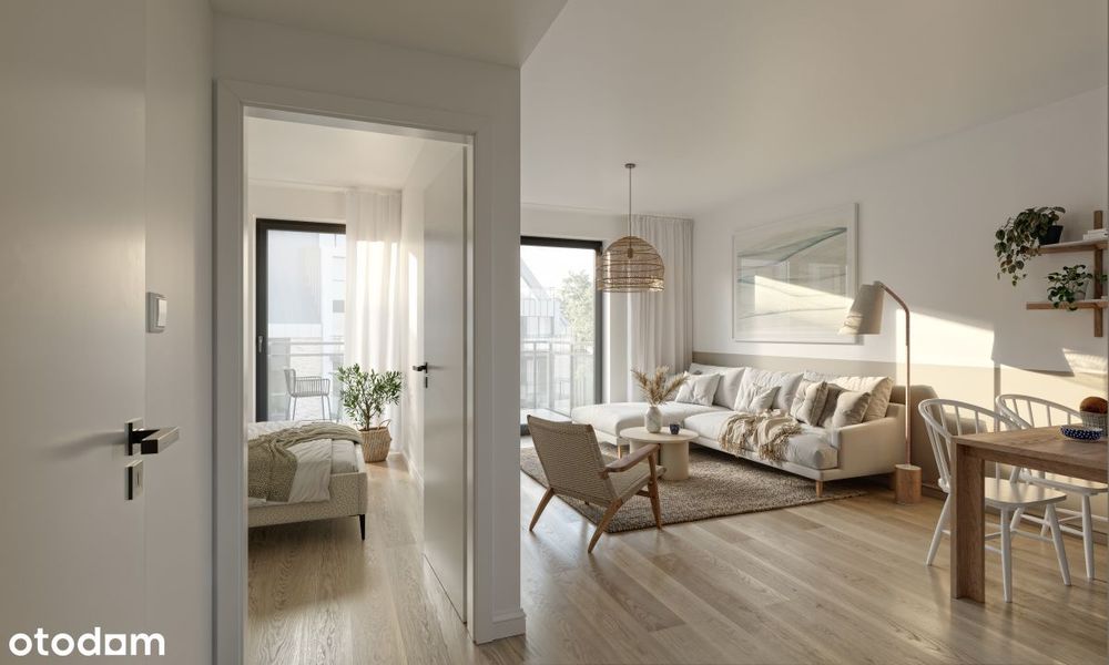 2-pokojowe mieszkanie 42m2 + balkon