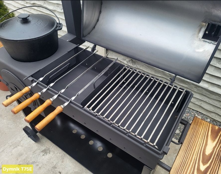 • 5мм! Усилення! ВІД ЗАВОДУ! Мангал Барбекю з пічкою під Казан /Смокер