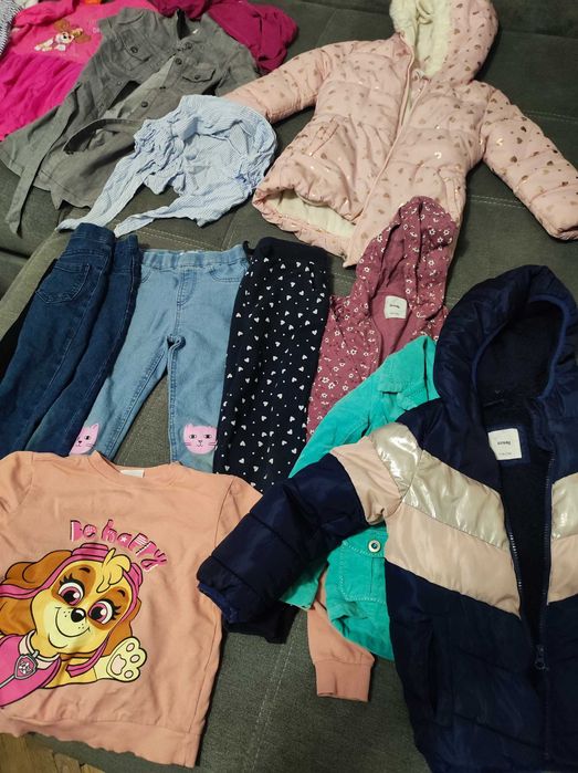 Mix paczki 110-116 cm dziewczynka ubrania