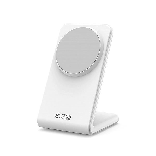 Tech-protect Qi15w-a23 Magnetic Magsafe Wireless Charger White