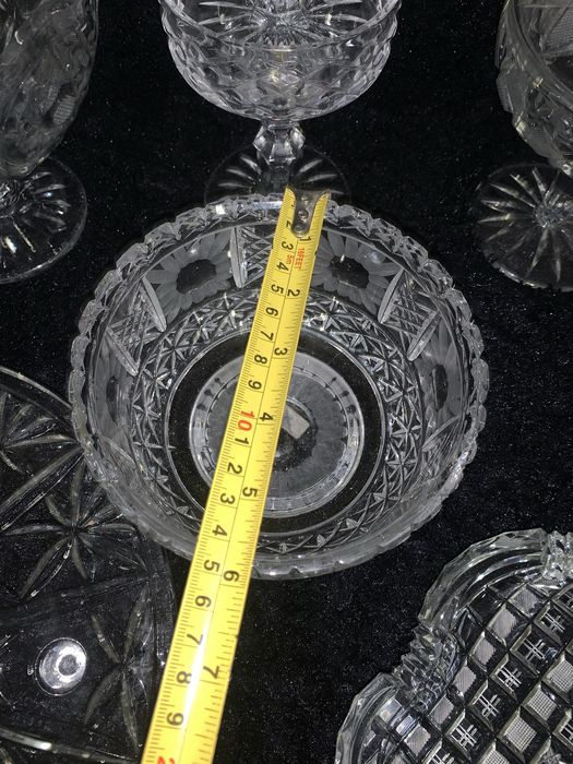 Ваза ведро салатник  конфетница солянка хрусталь