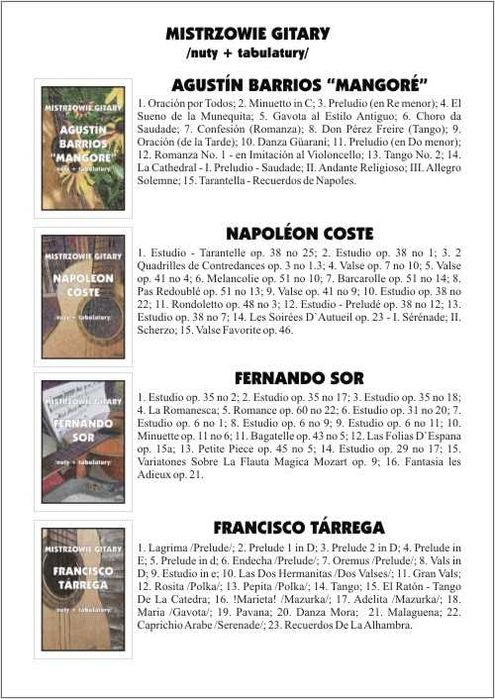 Łatwy Klasycyzm na gitarę fingerpicking (nuty + tabulatury)