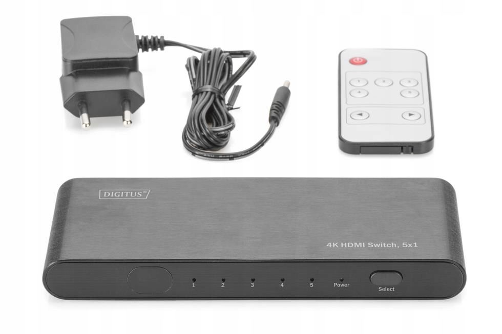 outlet przełącznik/rozdzielacz video digitus ds-45317 4k60hz hdmi