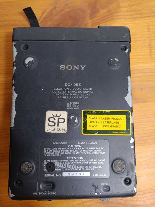 Sony multi meda data discman electronic book player DD-10BZ