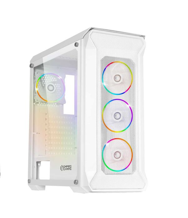 корпус пк EMPIRE GAMING DarkWitcher,ARGB, ATX, 4 x  120 мм  білий