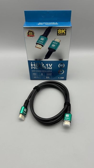 Кабель HDMI-HDMI Ver.2.1‼️1.5м 3.0м 3D 48Gbps 8K ULTRA HD 7680