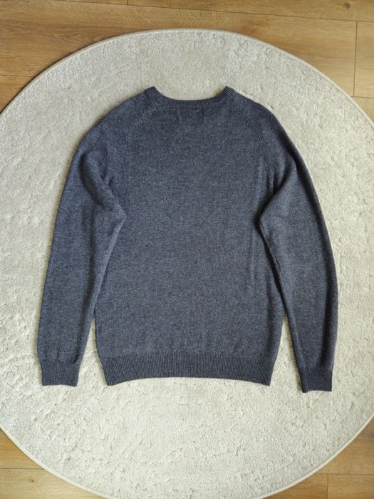 Męski sweter 100% wełna jagnięca (lambswool) Marks & Spencer (S / Regular Fit)