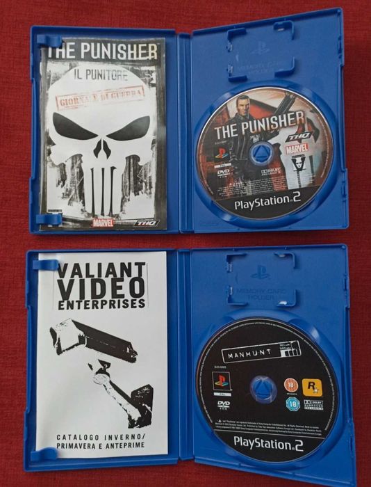 2x1 Jogos raros para colecionadores: The Punisher e Manhunt para PS2