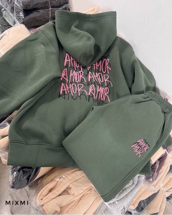 42 - 52 р. Теплий  костюм з зіпкою