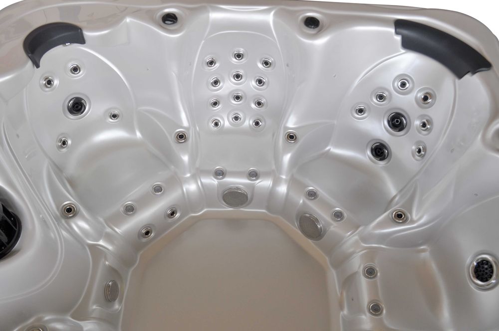 Jacuzi ogrodowe SPA Balboa 224×224×90 cm Akryl.  Pokrywa i schody