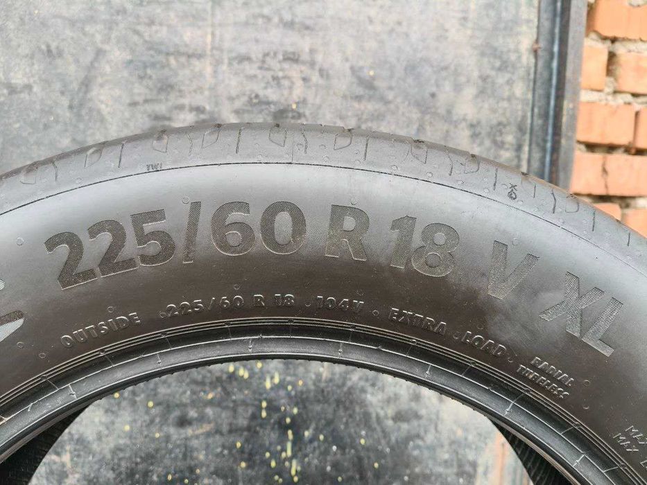 Continental Eco Contact 6 225/60r18 104V Extra Load made in Germany 4шт, 21-23год, 5мм, ЛЕТО. Привезены из Германии