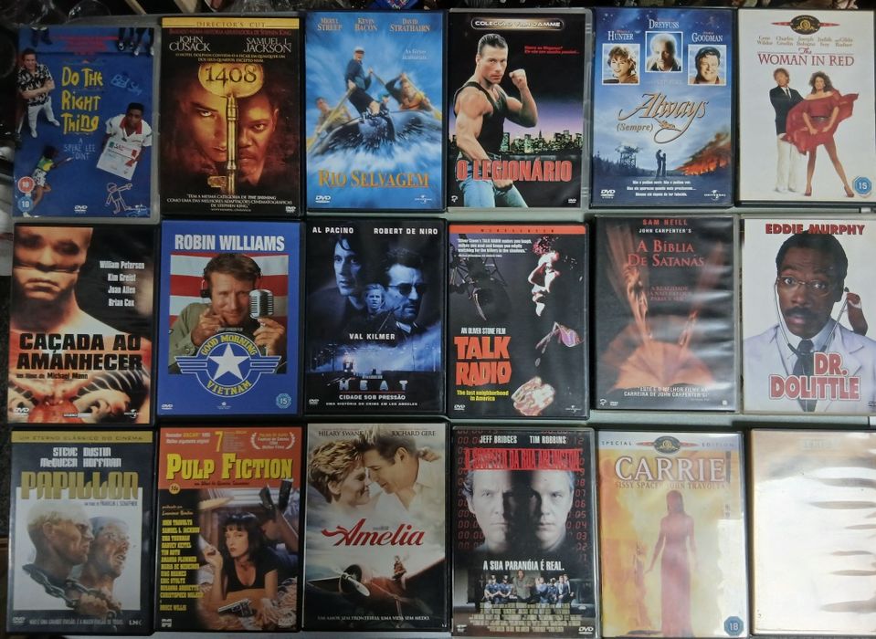 Dvds antigos e modernos