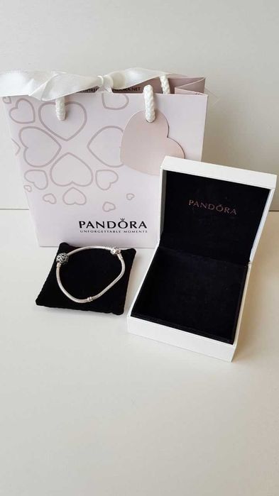 Оригінальний браслет pandora в комплекті з намистиною