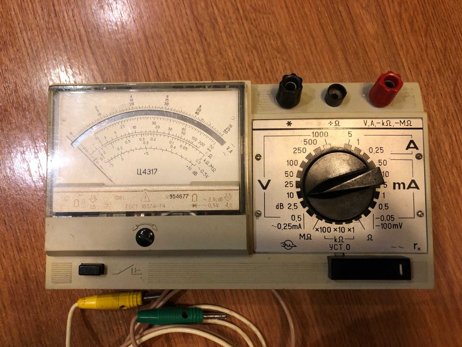 Ц 4317 тестер мультиметр амперметр вольтметр точний