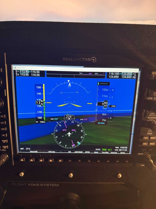 Flight Simulator with RealSimGear G1000 Panels