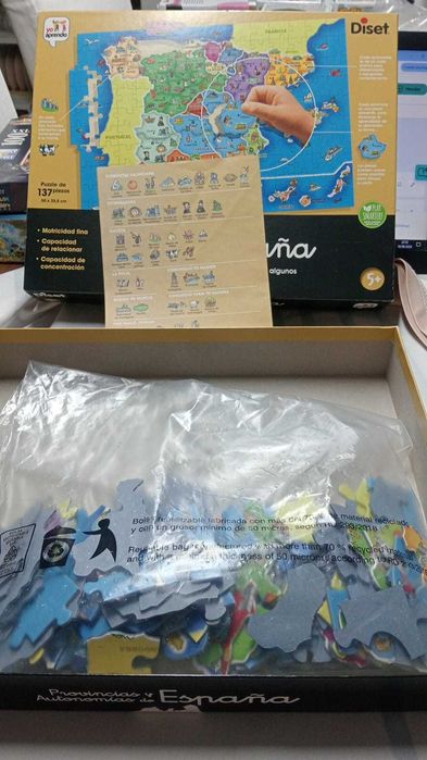 Puzzle Educativo Diset – Províncias e Autonomias de Espanha (137 Peças)