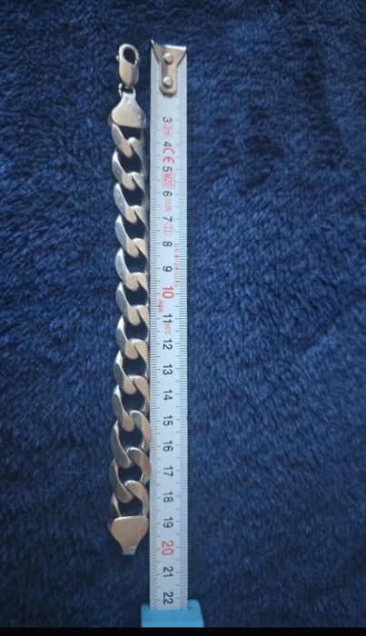 Srebrna branzoletka pancerka