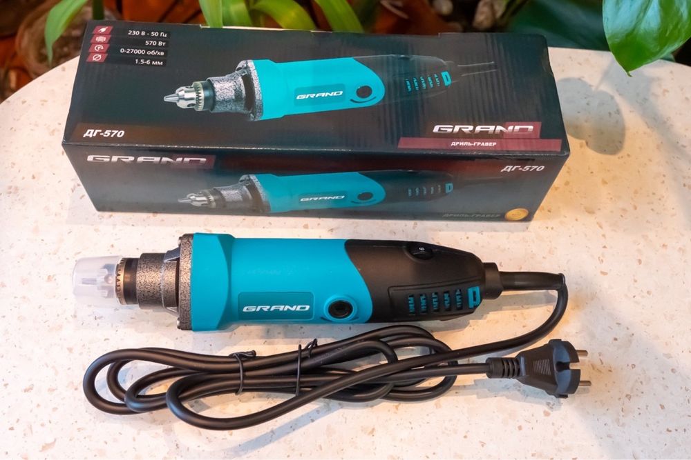 Дрель-гравер Grand ДГ-570 бормашина , гравер , мини дрель (патрон)