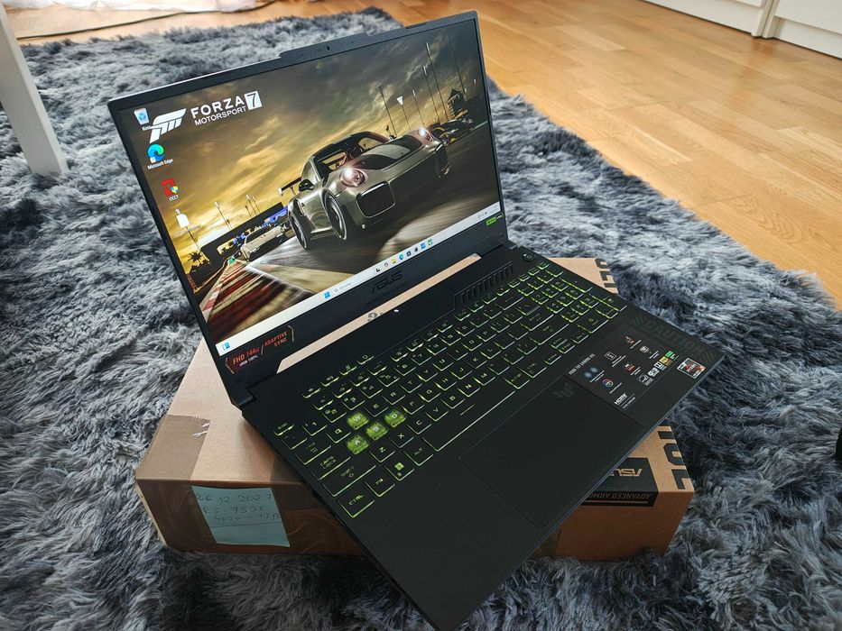 GAMINGOWY Laptop ASUS TUF 15.6"R5 12x4.55Ghz16GB,RTX4050/140W-6GB/GW27