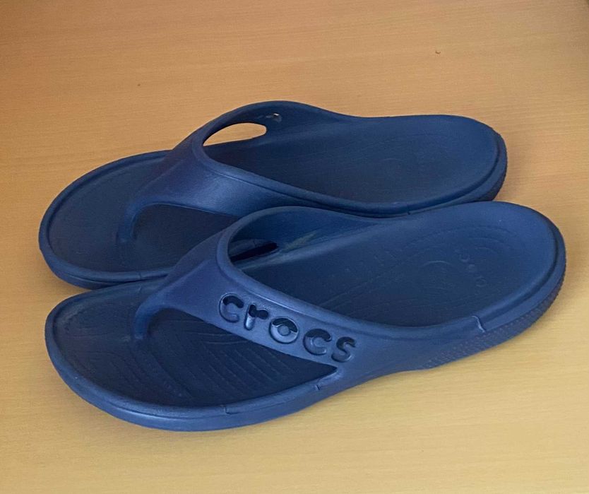 Crocs M7 W9 (40р) крокси сині шльопанці в'єтнамки